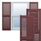 Ekena Millwork Lifetime Vinyl, TailorMade Cathedral Top Center Mullion, Open Louver, Shutter Loks, LL1C12X06100BD, PR LL1C12X06100BD - alternate 1